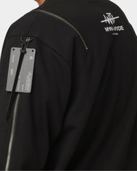 The Anti Order Man Made Zipper Crewneck Black/3M