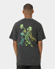 HUF X Pleasures Cane Washed Short Sleeve T-Shirt Washed Black