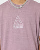 HUF X Pleasures Dyed Short Sleeve T-Shirt Purple