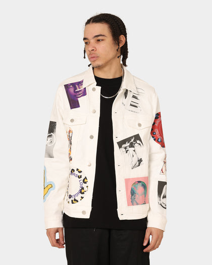 Lifted Anchors Leo Trucker Jacket White