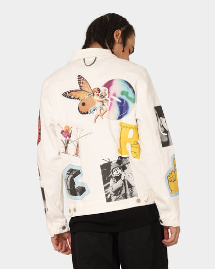Lifted Anchors Leo Trucker Jacket White