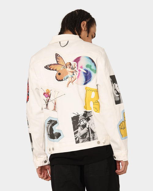 Lifted Anchors Leo Trucker Jacket White