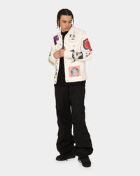 Lifted Anchors Leo Trucker Jacket White