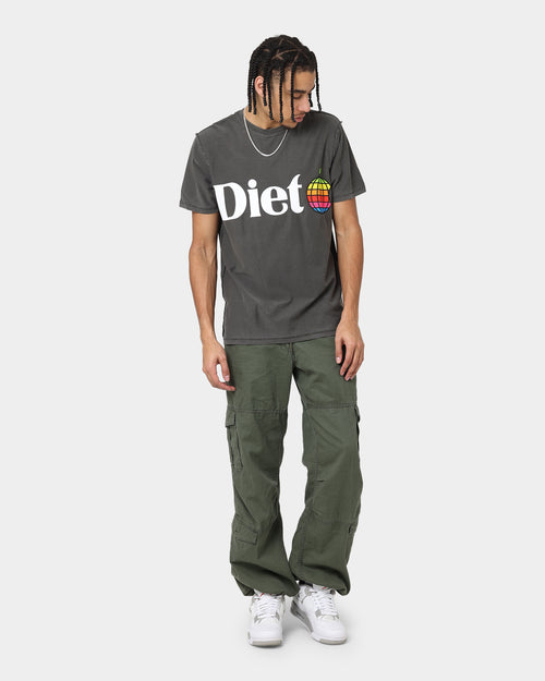 Diet Starts Monday Apple T-Shirt Vintage Black