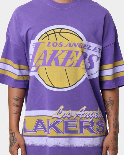Mitchell & Ness Los Angeles Lakers Conference T-Shirt Faded Purple