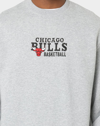 Mitchell & Ness Chicago Bulls Vintage Line Up Crewneck Grey Marle