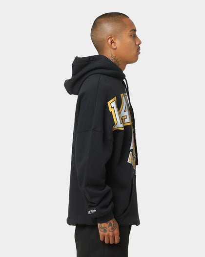 Mitchell & Ness Los Angeles Lakers XL Invert Arch Vintage Hoodie Faded Black