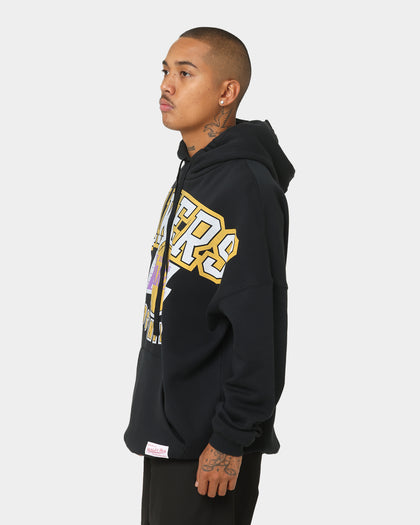 Mitchell & Ness Los Angeles Lakers XL Invert Arch Vintage Hoodie Faded Black