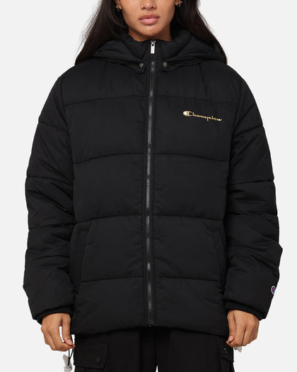Champion Rochester Puffer Jacket Black/Gold