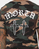 Saint Morta Day Of The Dead T-Shirt Woodland Camo