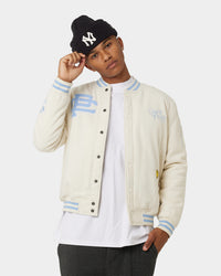 Carre Peace Varsity Jacket Off White/Blue