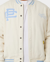 Carre Peace Varsity Jacket Off White/Blue