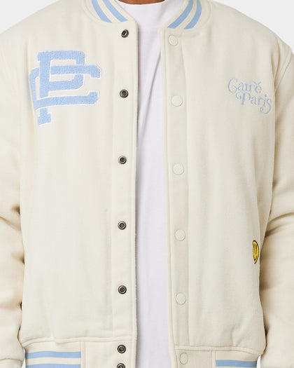 Carre Peace Varsity Jacket Off White/Blue