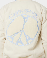 Carre Peace Varsity Jacket Off White/Blue