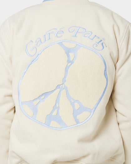 Carre Peace Varsity Jacket Off White/Blue