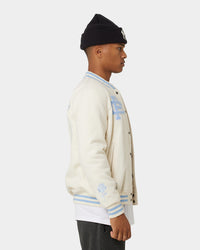Carre Peace Varsity Jacket Off White/Blue