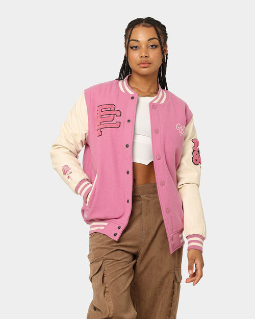 Carré Peace Varsity Jacket Pink