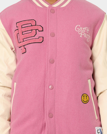 Carré Peace Varsity Jacket Pink