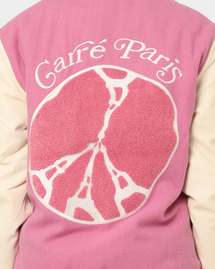 Carré Peace Varsity Jacket Pink