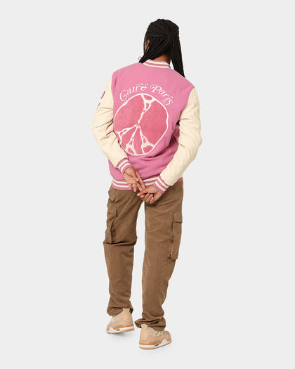 Carré Peace Varsity Jacket Pink