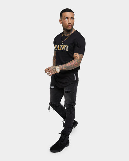 Saint Morta Society El Duplo Short Sleeve T-Shirt Black/Gold