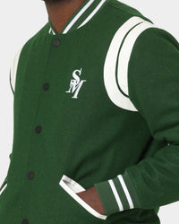 Saint Morta Alpha Varsity Jacket Green/White