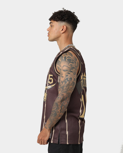 Mitchell & Ness Toronto Raptors Vince Carter #15 '98-'99 Lux Brown Swingman Jersey Baroque Brown
