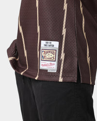 Mitchell & Ness Toronto Raptors Vince Carter #15 '98-'99 Lux Brown Swingman Jersey Baroque Brown
