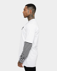 Saint Morta Jail Layered Long Sleeve T-Shirt White/Black
