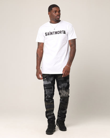 Saint Morta Yearbook Lafayette T-Shirt White/Black