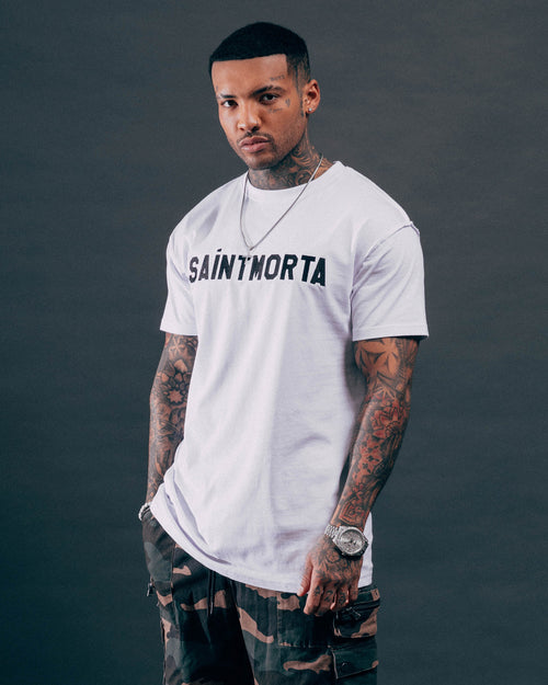 Saint Morta Yearbook Lafayette T-Shirt White/Black