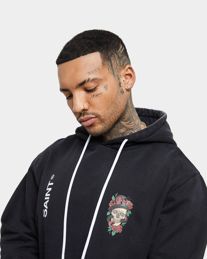 Saint Morta Forbidden Vintage Hoodie Vintage Black