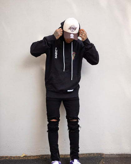 Saint Morta Forbidden Vintage Hoodie Vintage Black