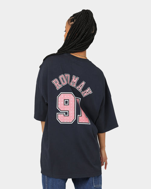 Mitchell & Ness Chicago Bulls Name & Number Oversized T-Shirt Faded Black