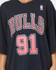 Mitchell & Ness Chicago Bulls Name & Number Oversized T-Shirt Faded Black