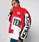 Loiter Motor Sport Jacket Red/Off White