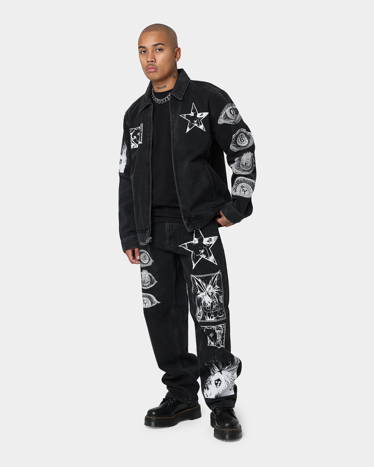 Obey Obey Dreams Denim Jacket Dusty Black | Culture Kings US