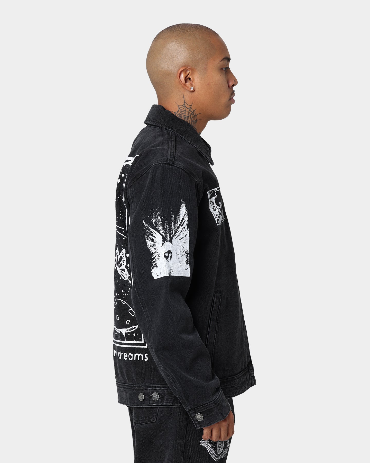 Obey Obey Dreams Denim Jacket Dusty Black | Culture Kings US