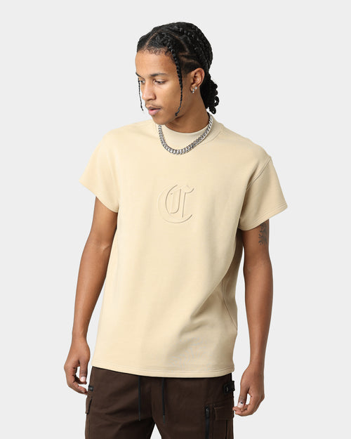 Carré CP Mock Neck T-Shirt Stone