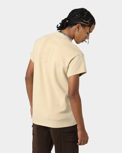 Carré CP Mock Neck T-Shirt Stone