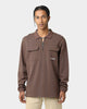 Carré Dominateur Cargo Long Sleeve Polo Shirt Brown