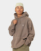 Champion Reverse Weave Garm Dye Hoodie Latte Brown