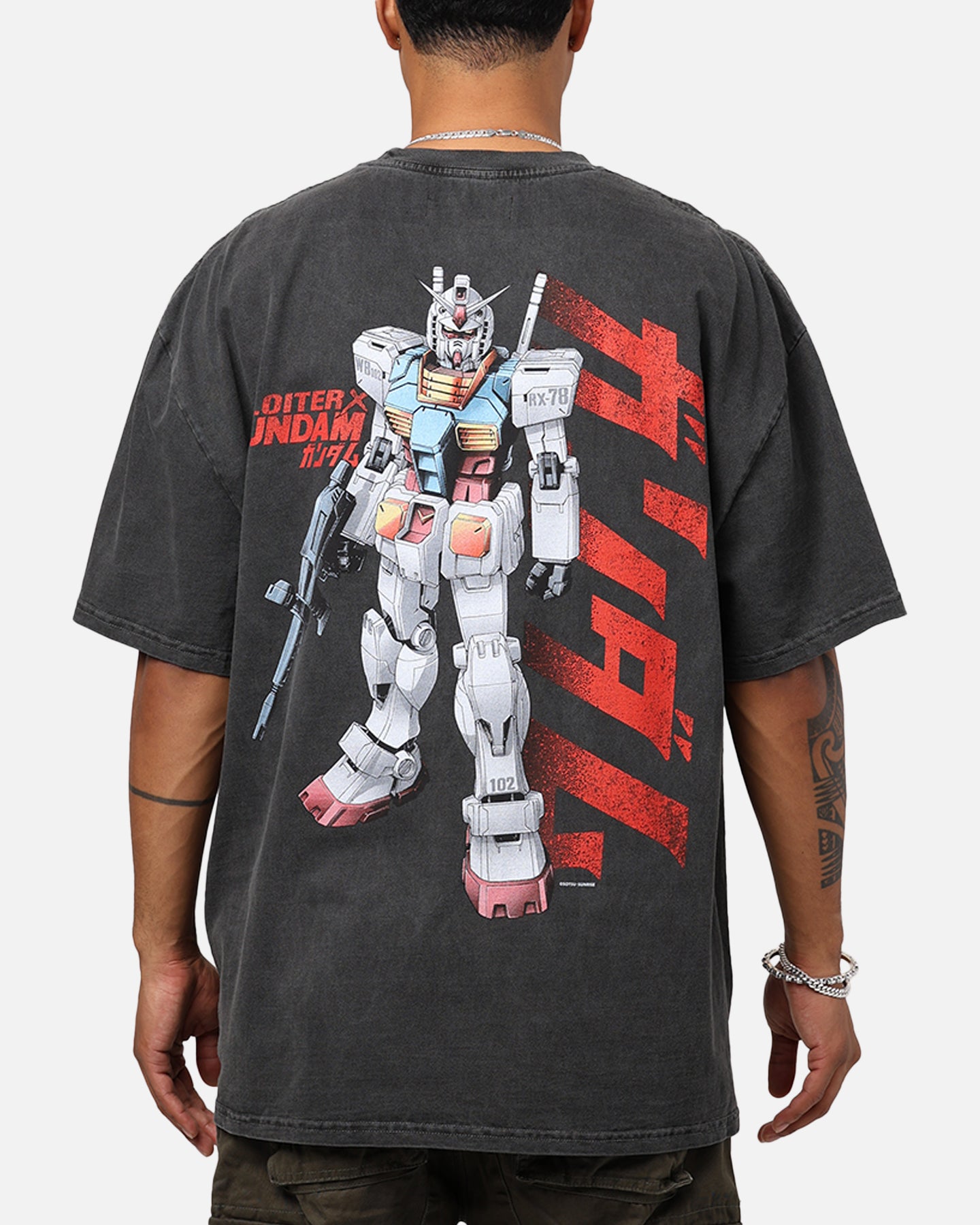 Loiter X Gundam Gundam Vintage T-Shirt Vintage Black | Culture