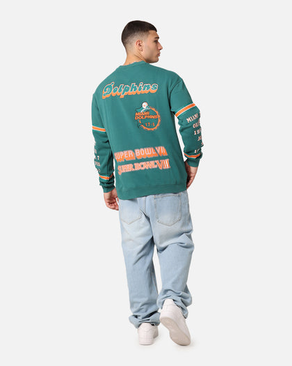 Mitchell & Ness Miami Dolphins 17-0 Crewneck Faded Teal