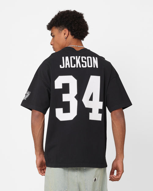 Mitchell & Ness Los Angeles Raiders Bo Jackson #34 N&N Oversized T-Shirt Faded Black