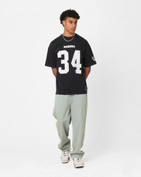 Mitchell & Ness Los Angeles Raiders Bo Jackson #34 N&N Oversized T-Shirt Faded Black