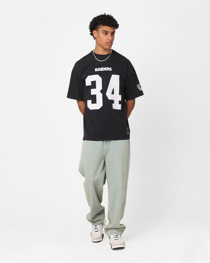 Mitchell & Ness Los Angeles Raiders Bo Jackson #34 N&N Oversized T-Shirt Faded Black
