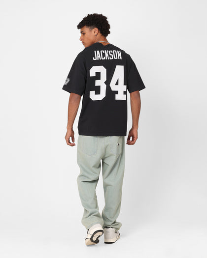 Mitchell & Ness Los Angeles Raiders Bo Jackson #34 N&N Oversized T-Shirt Faded Black