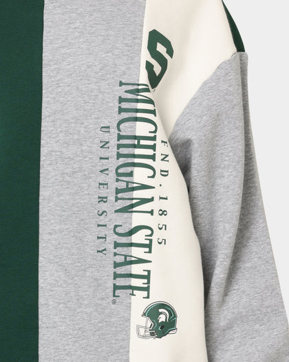 National Collegiate Athletic Association Michigan State Spartans Vert Panel Crewneck Green