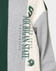 National Collegiate Athletic Association Michigan State Spartans Vert Panel Crewneck Green